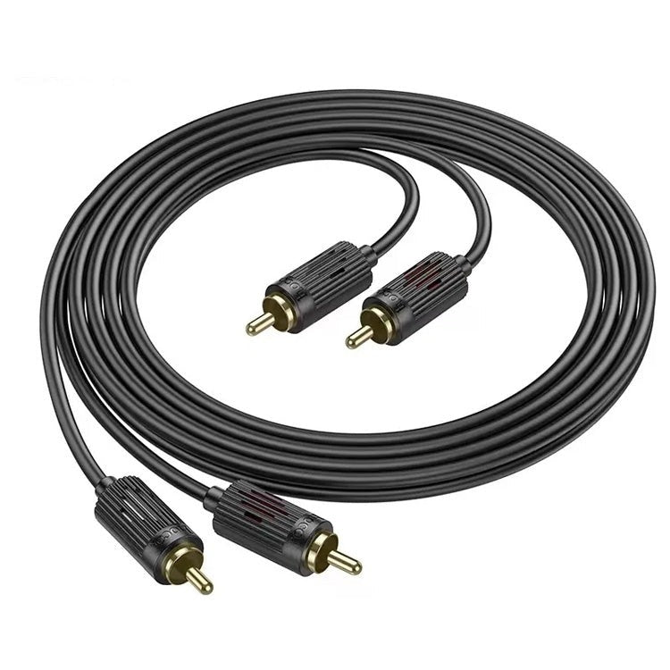 Hoco UPA29 Dual RCA Red & White Lotus Audio Cable 1.5M-www.firsthelptech.ie