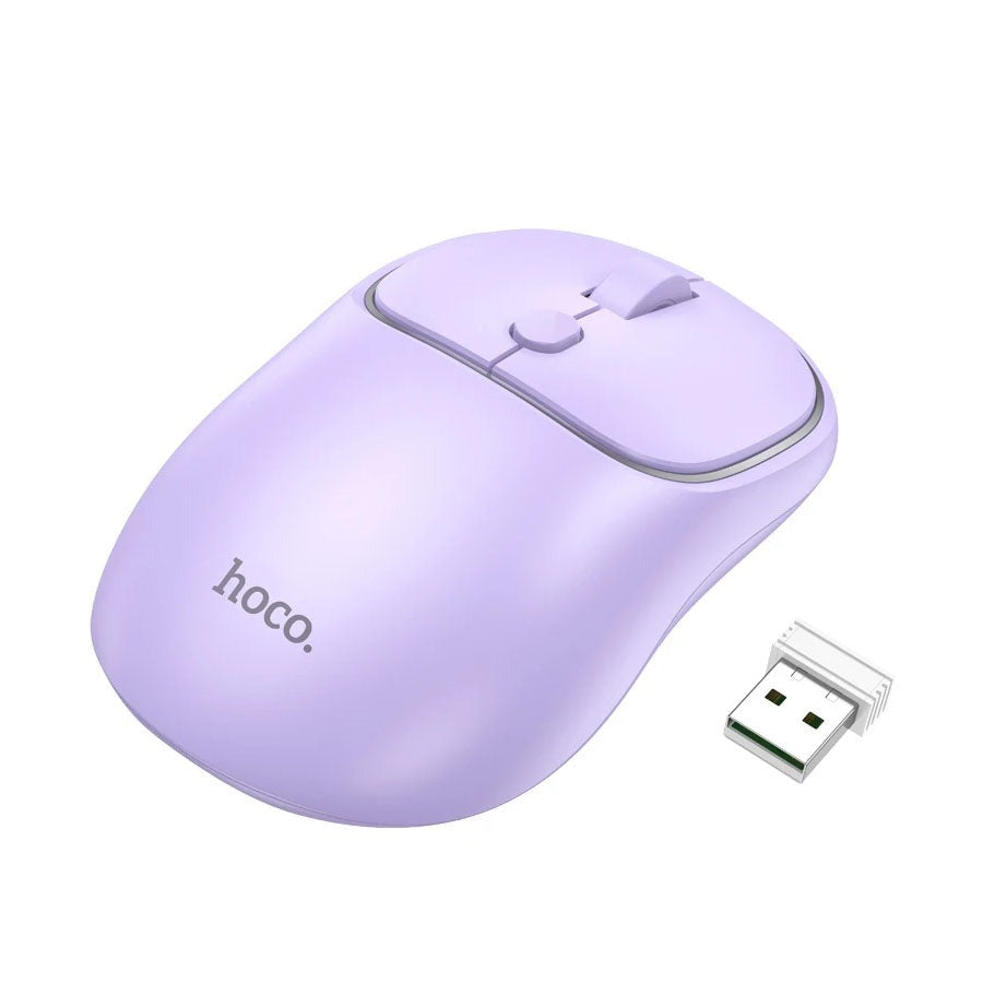 Hoco GM25 Royal Dual-Mode Business Wireless Mouse Romantic Purple-www.firsthelptech.ie