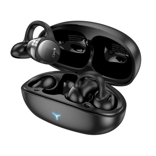 Hoco EW57 Auspicious Clip-On True Wireless BT Headset Galaxy Black-www.firsthelptech.ie