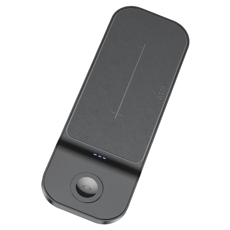 Hoco CQ5 Ultra Thin 22.5W iWatch 3-in-1 Wireless Fast Charger Black