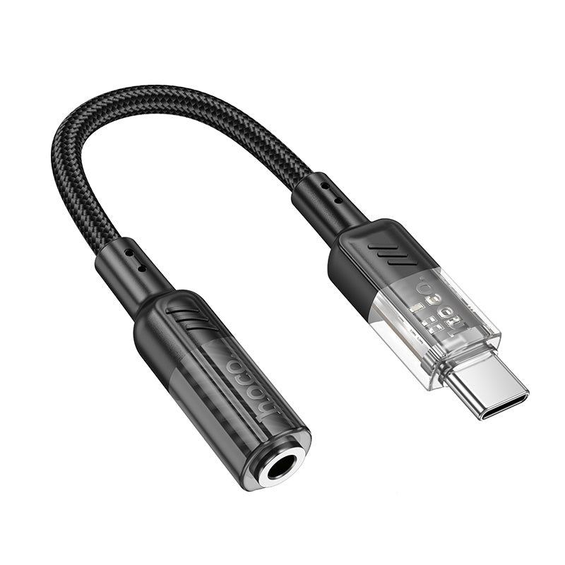 Hoco LS37 Type-C to 3.5mm Transparent External Sound Card-www.firsthelptech.ie