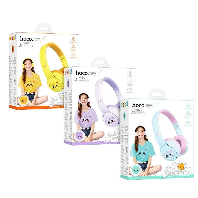 Hoco W60 Rhyme Kids BT Headphones Dream Yellow