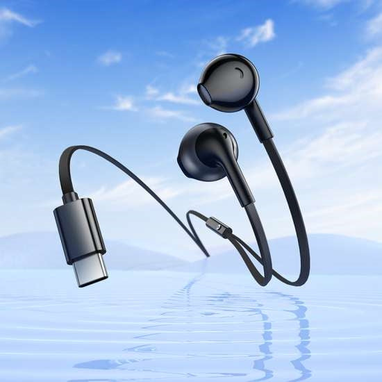 Hoco M115 Sagacious Type-C Universal Earphones With Microphone White