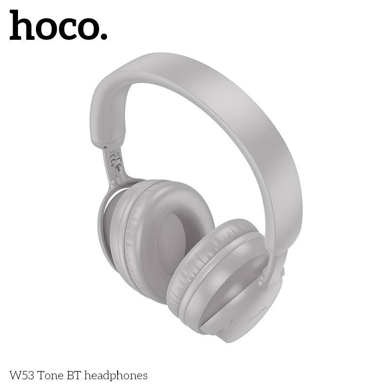 Hoco W53 Tone Premium Wireless BT Headphones Mist White Grey