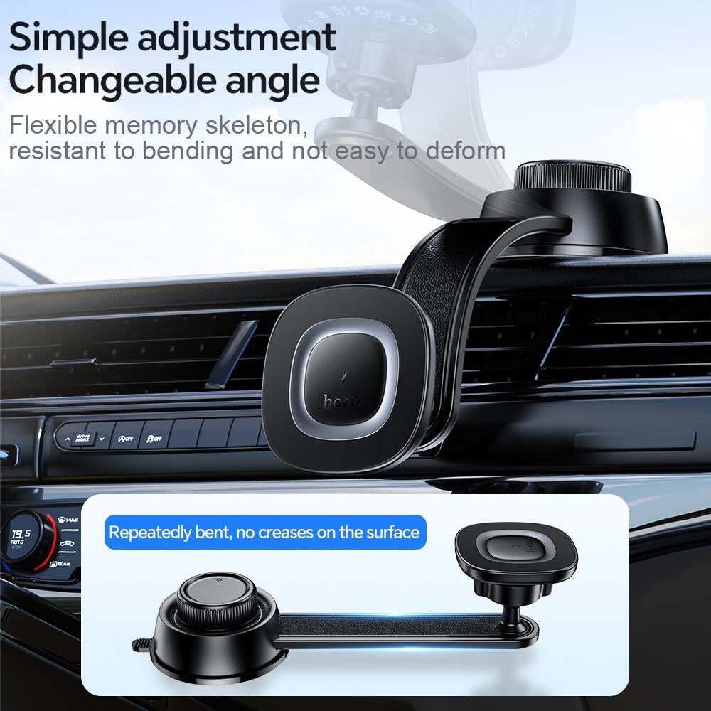 Hoco HW31 Crown Magsafe Wireless Charging Car Holder Dash & Glass
