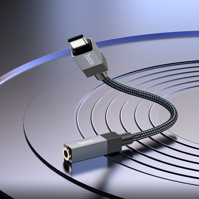 Hoco UPA32C Clever Type-C To 3.5 Digital Audio Converter Black