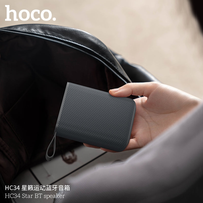 Hoco HC34 Star Mini Splash Proof BT Speaker Grey