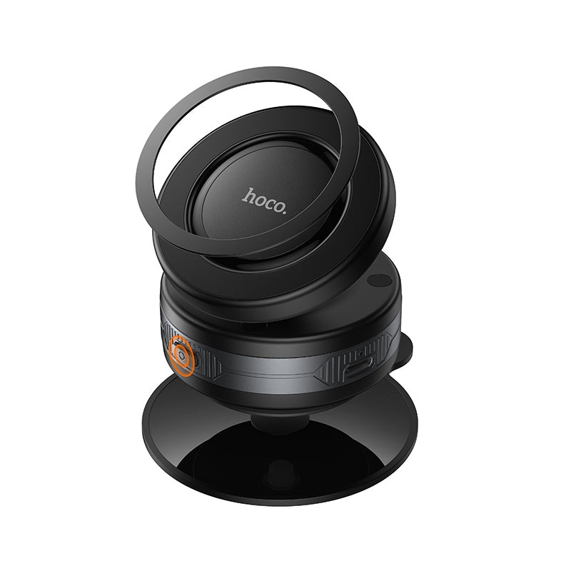 Hoco H87 Trending Dragon Electric Suction Cup Magnetic Holder Metal Gray