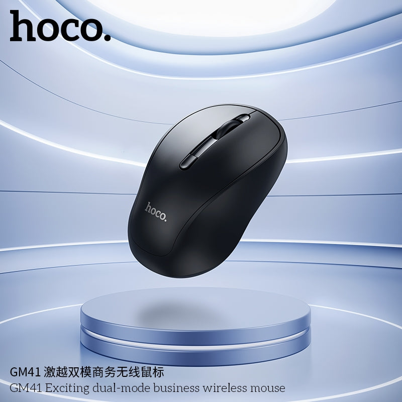 Hoco GM41 Exciting Dual-Mode BT+2.4G Business Wireless Mouse Black