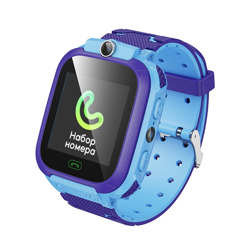 Hoco Y105 Kids Built-In GPS Phone Camera Watch Blue