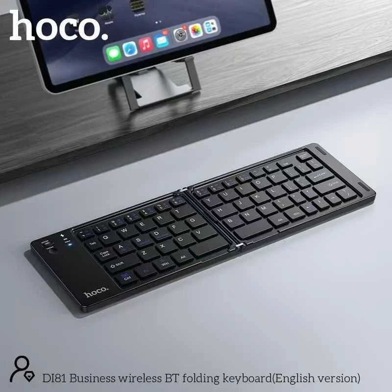 Hoco DI81 Business Wireless BT Folding Keyboard Black