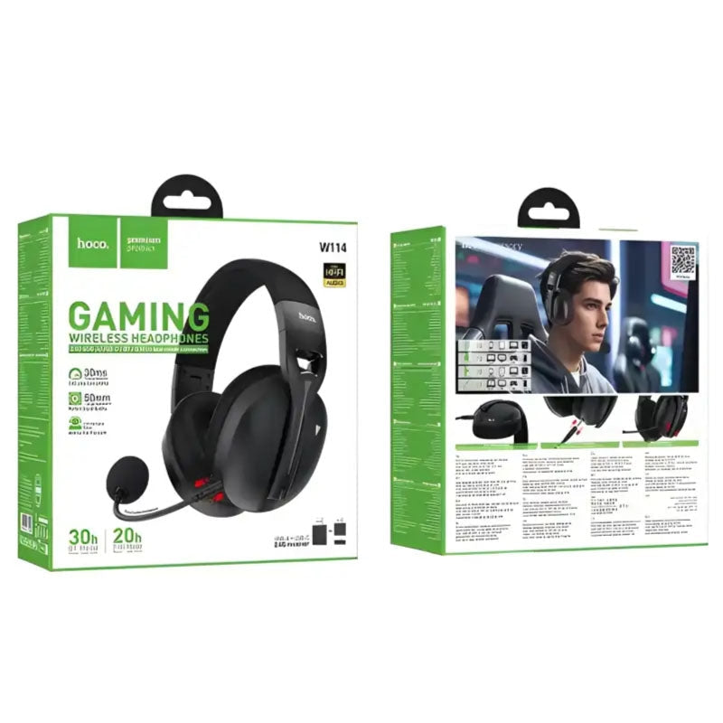 Hoco W114 Magic Four-Mode Wireless Gaming Headphones Black