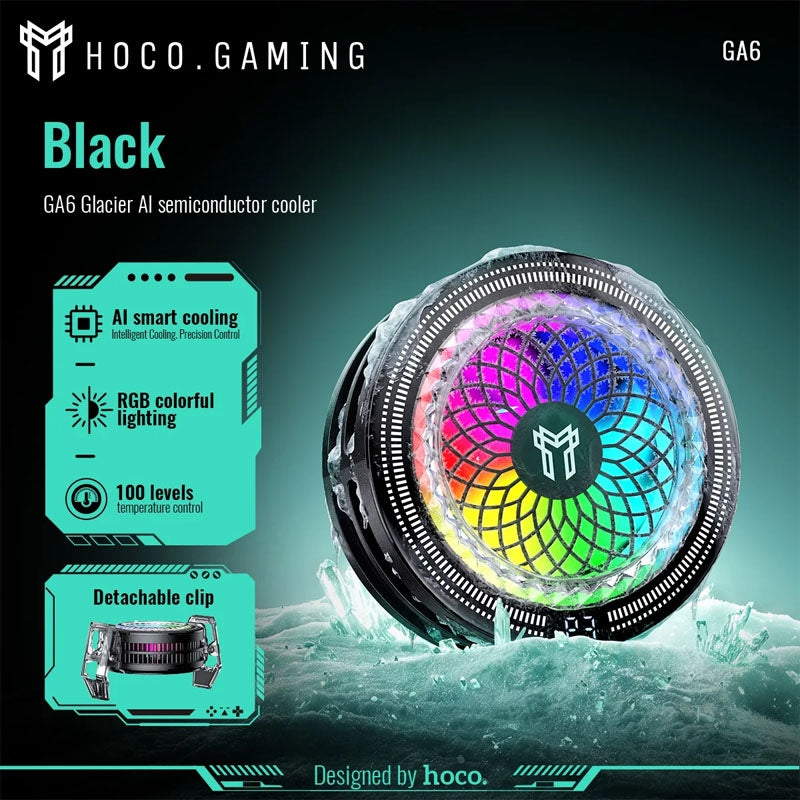 Hoco GA6 Glacier AI Semiconductor Phone Cooler Black