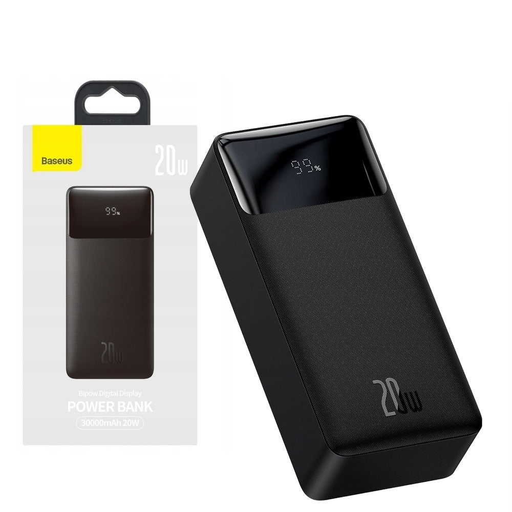Baseus PPDML-N01 Bipow Digital Display Power Bank 30000 mAh 20W Black