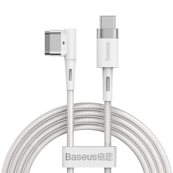 Baseus CATXC-W02 L-Shaped Zinc Angular Type-C Magnetic MacBook Power Cable 60W 2M-www.firsthelptech.ie