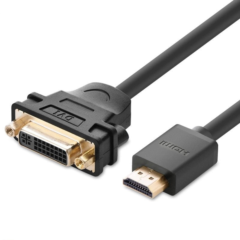 UGREEN 20136 HDMI Male To DVI Female Adapter Cable 22cm Black