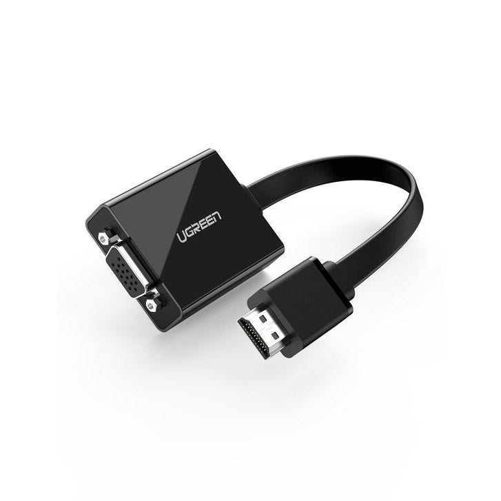 UGREEN 40248 HDMI to VGA With Audio Port Converter Black-www.firsthelptech.ie