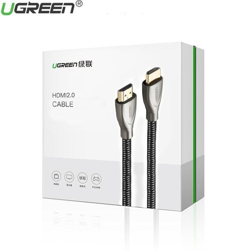 UGREEN 50107 4K Ultra HD Carbon Fiber Zinc Alloy HDMI Cable 1.5m Gray-www.firsthelptech.ie