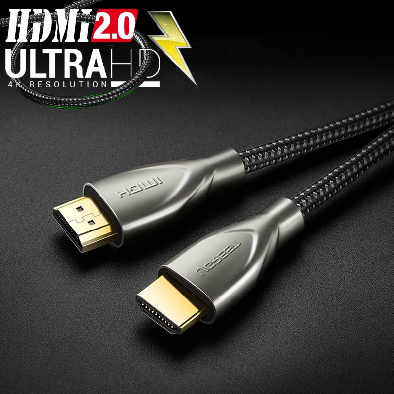 UGREEN 50107 4K Ultra HD Carbon Fiber Zinc Alloy HDMI Cable 1.5m Gray-www.firsthelptech.ie