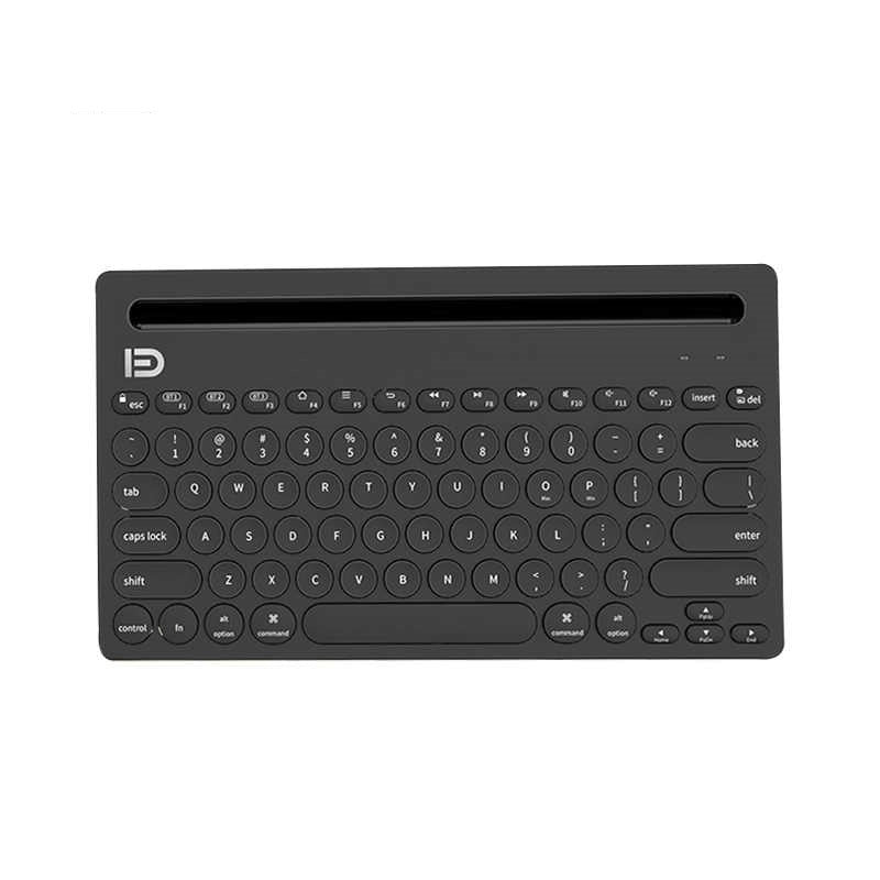 FUDE BD-EK3381 Multi-Connection Mobile / Tablet Bluetooth Keyboard Stand Black-www.firsthelptech.ie
