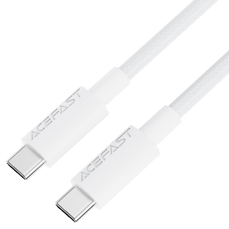 ACEFAST C18-03 USB-C To USB-C Braid Charging Cable 60W 1.2m White