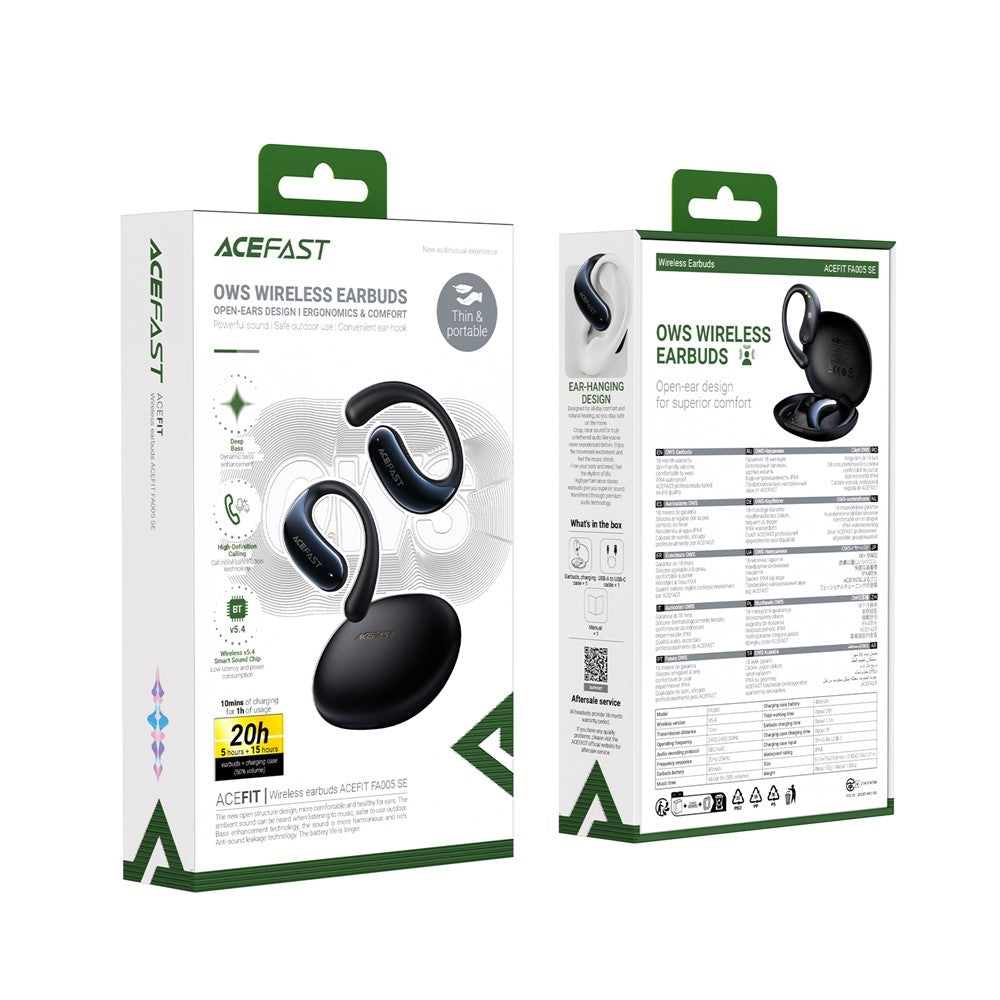 ACEFAST FA005 ACEFIT SE Bone Conduction Wireless Earbuds Black