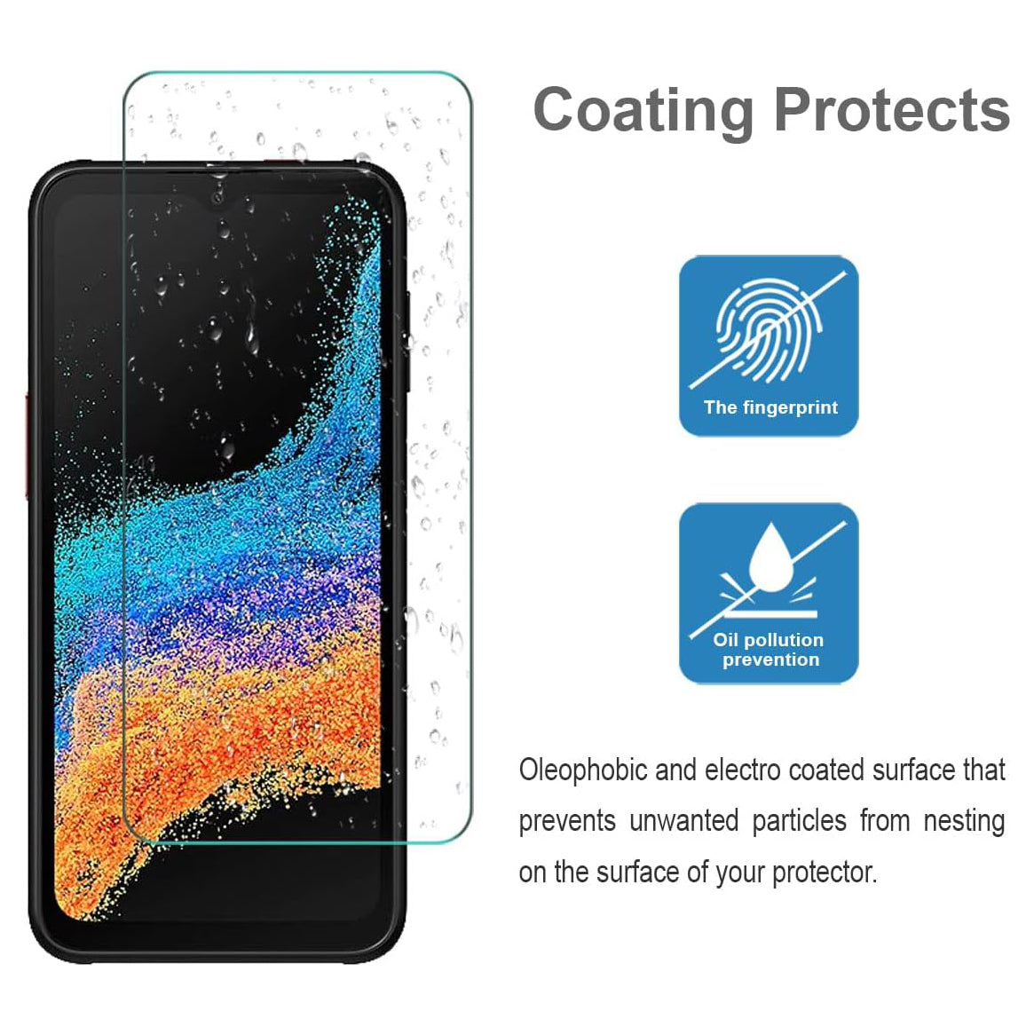 For Samsung Galaxy Xcover 6 Pro Tempered Glass / Screen Protector-www.firsthelptech.ie
