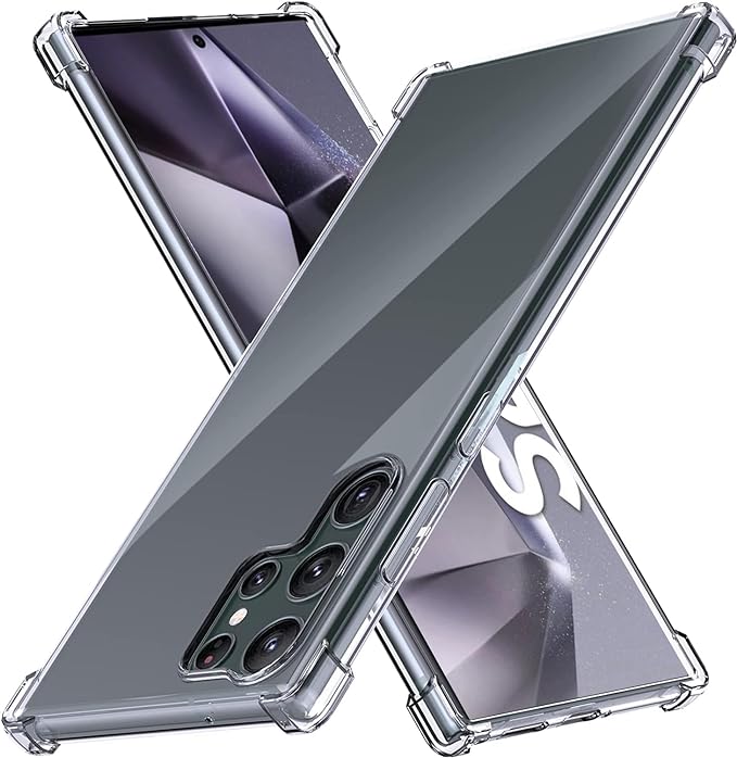 For Samsung Galaxy S24 Ultra Shockproof Transparent Gel Case-www.firsthelptech.ie