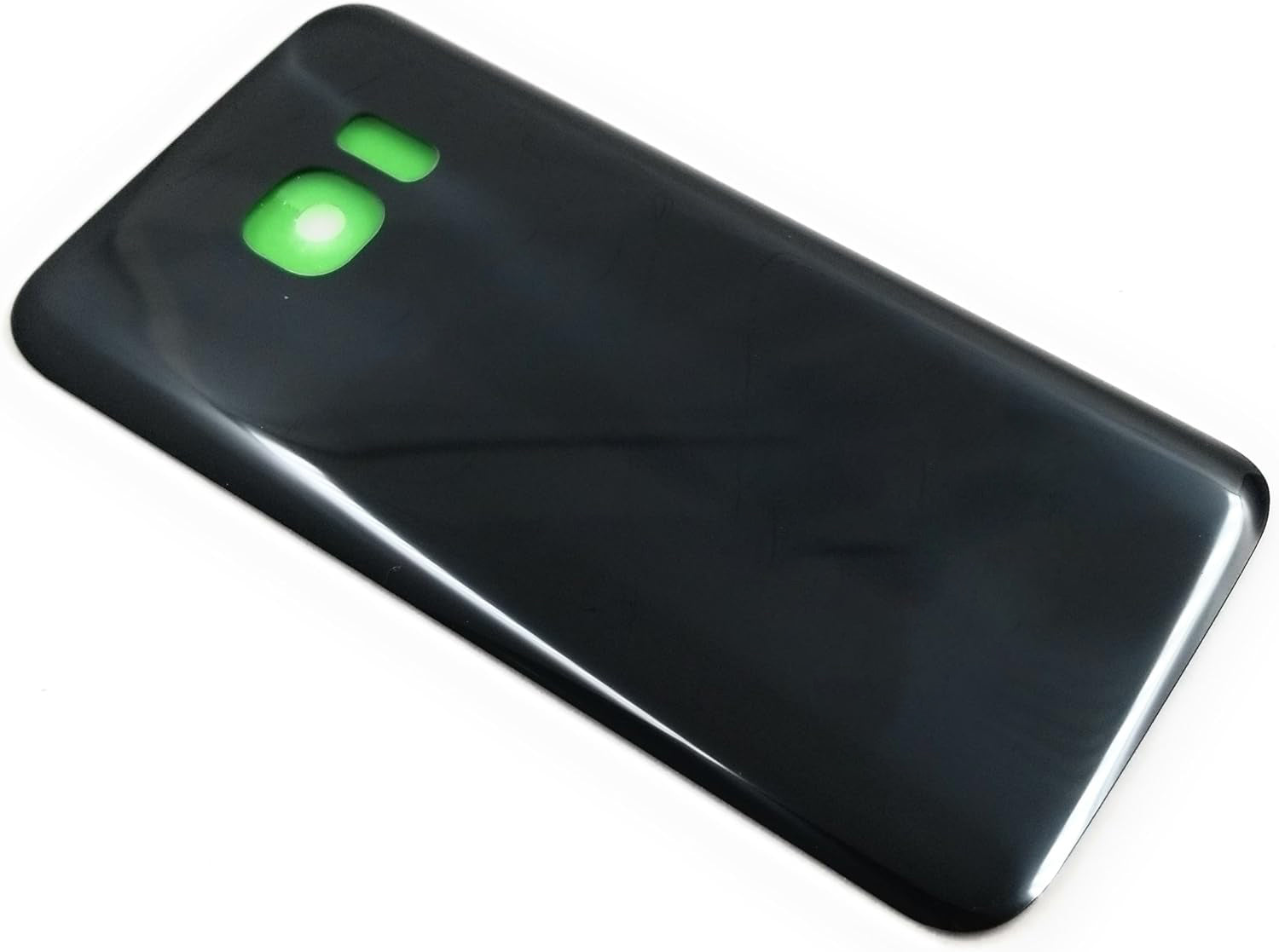 For Samsung Galaxy S7 Edge Battery Cover Rear Glass Replacement With Adhesive Black-www.firsthelptech.ie
