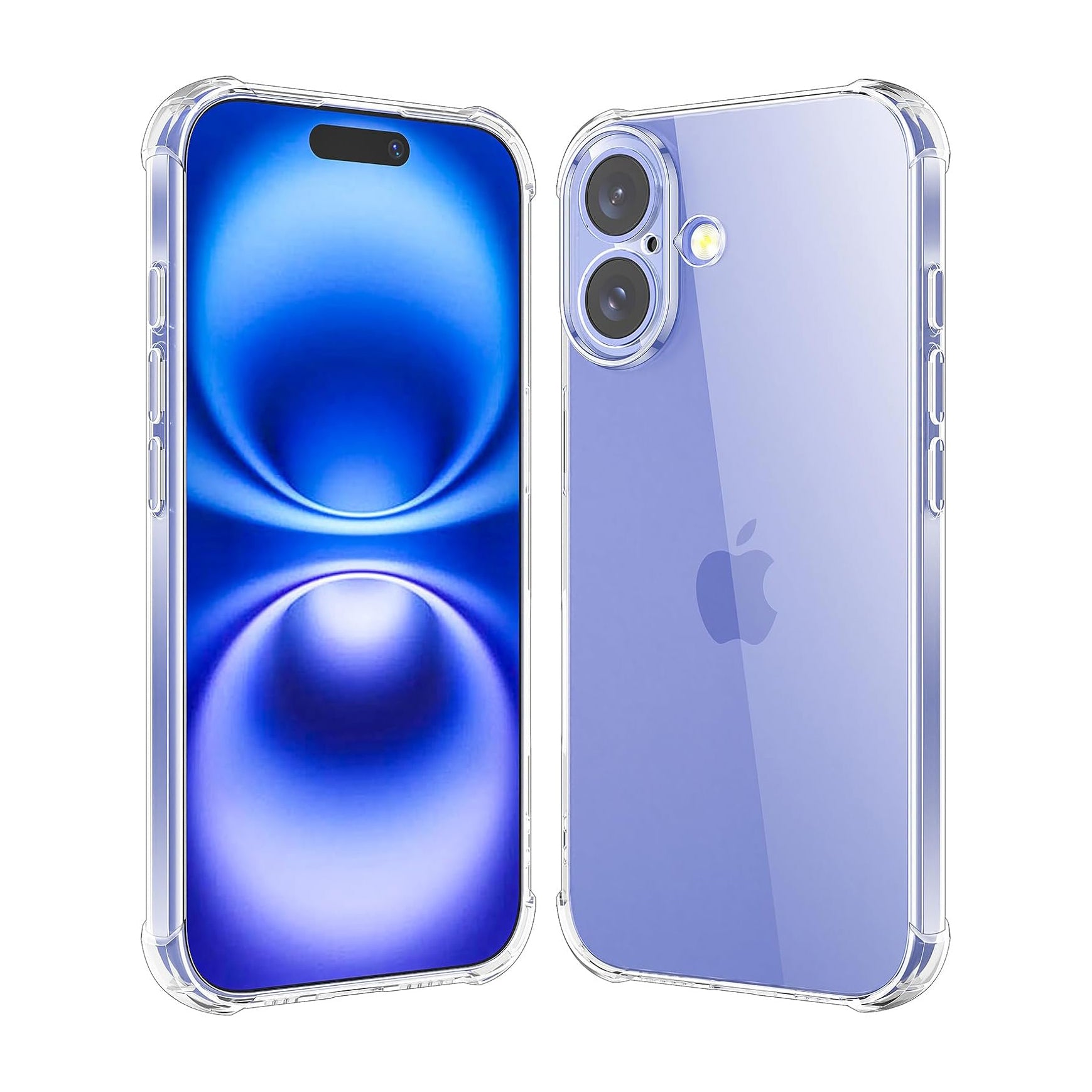 For Apple iPhone 16 Shockproof Transparent Gel Case