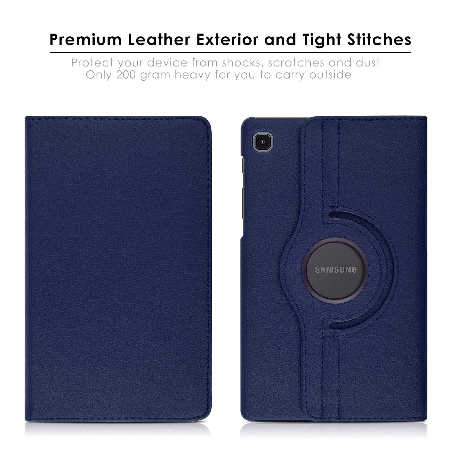 For Samsung Galaxy Tab A9 Tablet Case 360° Rotating PU Leather Cover - Blue