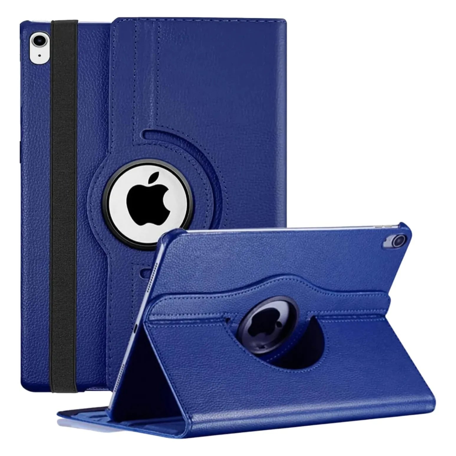 For Apple iPad 2025 11th Gen Tablet Case 360 Rotating PU Leather Cover - Blue