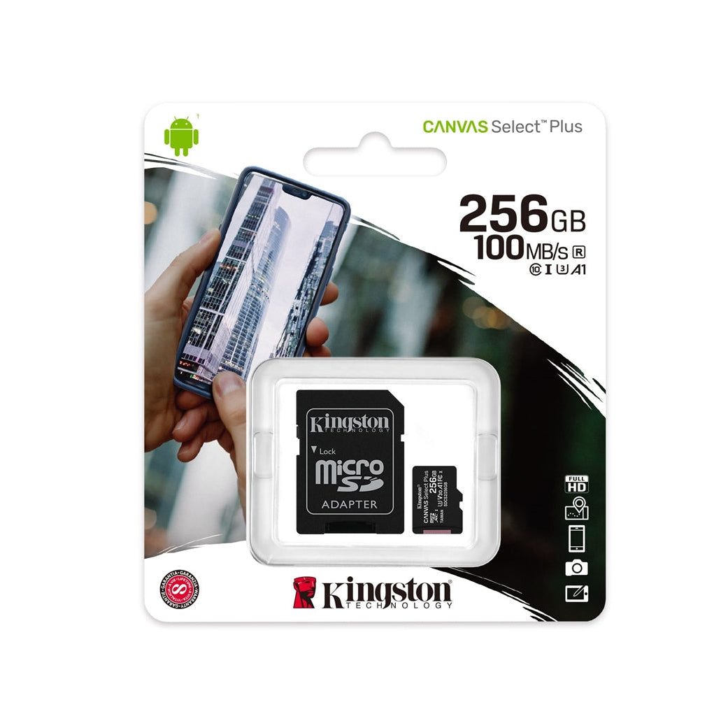 Kingston Canvas Select Plus Micro SD 100MB/s 256GB
