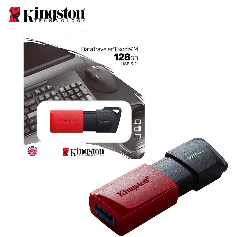Kingston DataTraveler Exodia M (128GB) USB 3.2 Memory Flash Drive-www.firsthelptech.ie