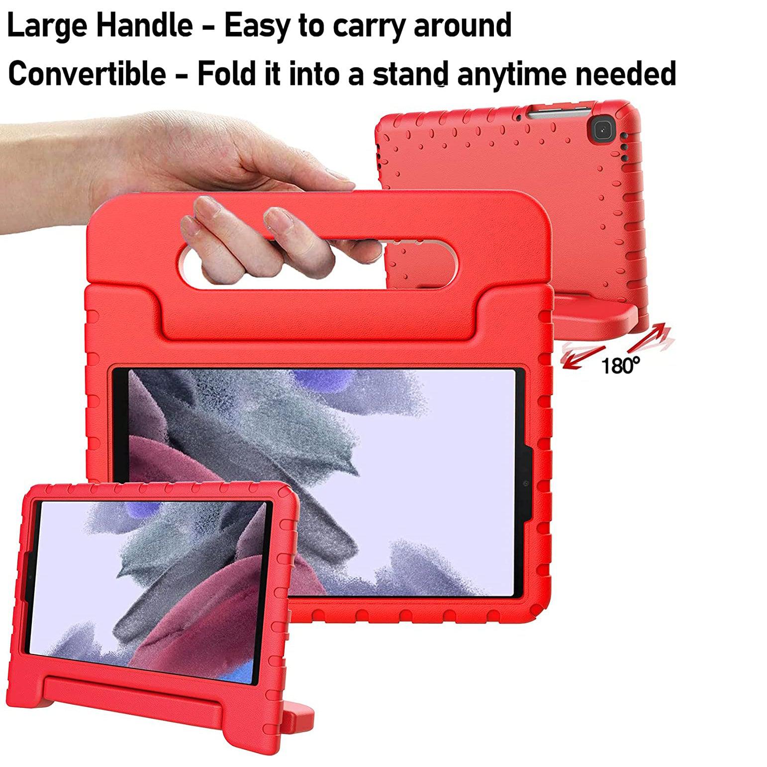 For Samsung Galaxy Tab A7 Lite Kids Case Shockproof Cover With Stand - Red-Samsung Tablet Cases & Covers-First Help Tech