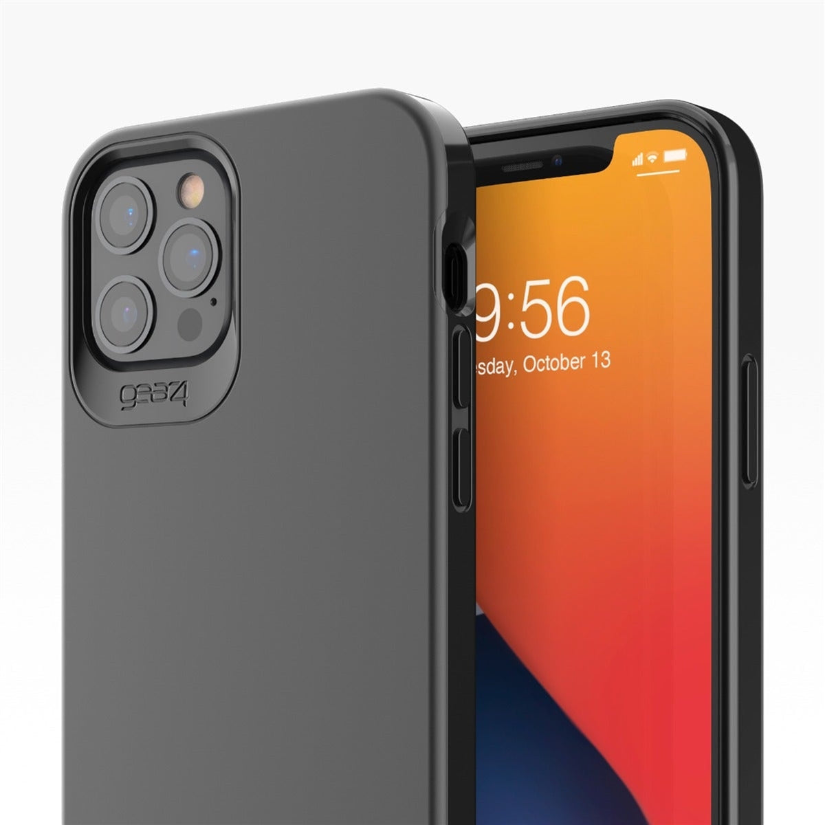 For Apple iPhone 12 / 12 Pro ZAGG Gear4 Holborn Slim D30 Protection Case Black-www.firsthelptech.ie