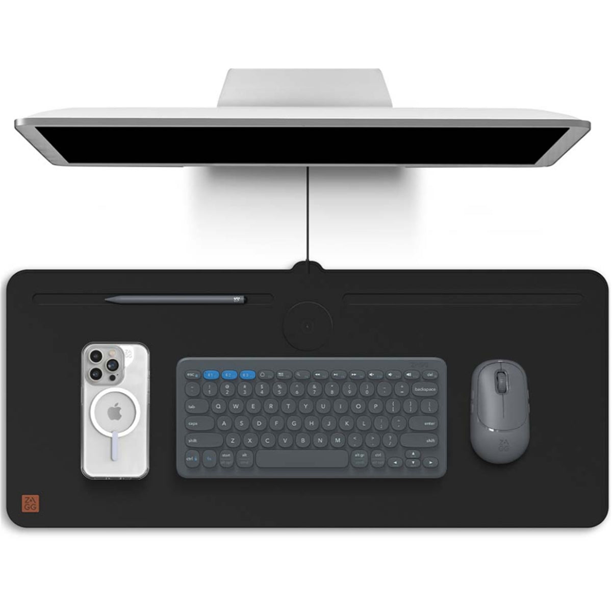 ZAGG 10W Wireless Charging Desk Mat Black