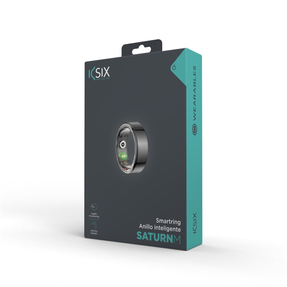 KSIX Saturn Smart Ring Size M 10 Black