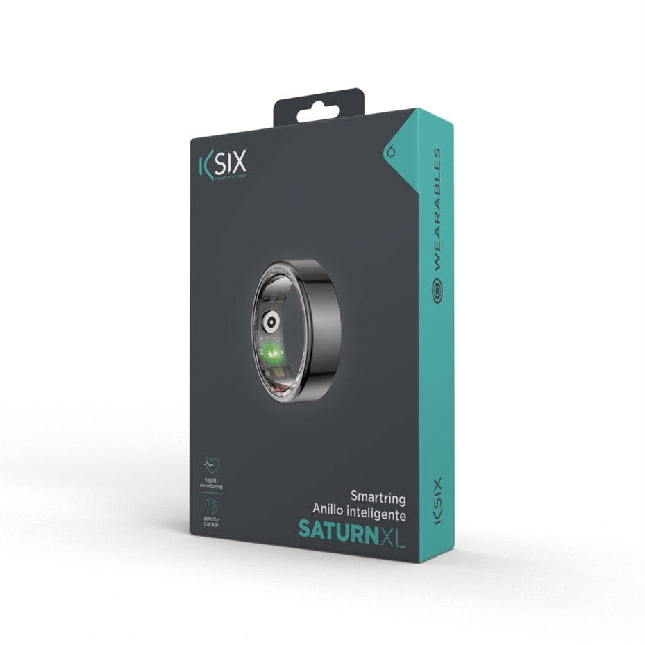 KSIX Saturn Smart Ring Size XL 12 Black