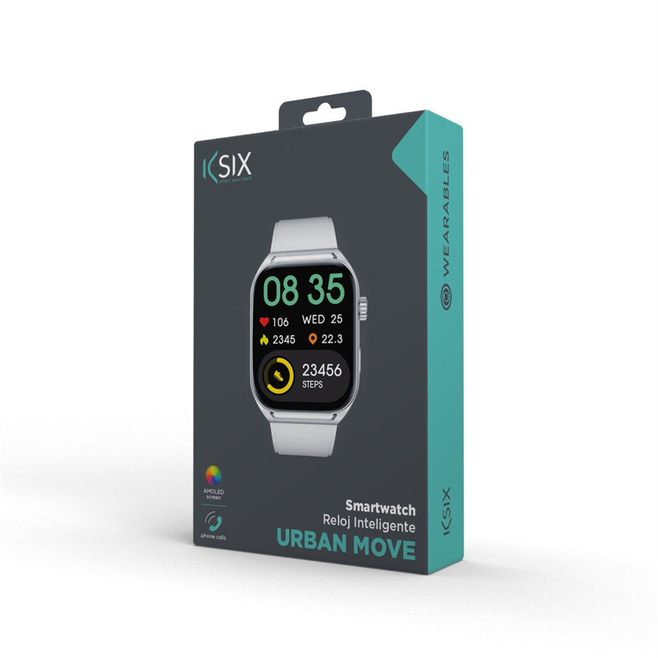 Ksix Urban Move Smartwatch AMOLED 2.06” Display Grey