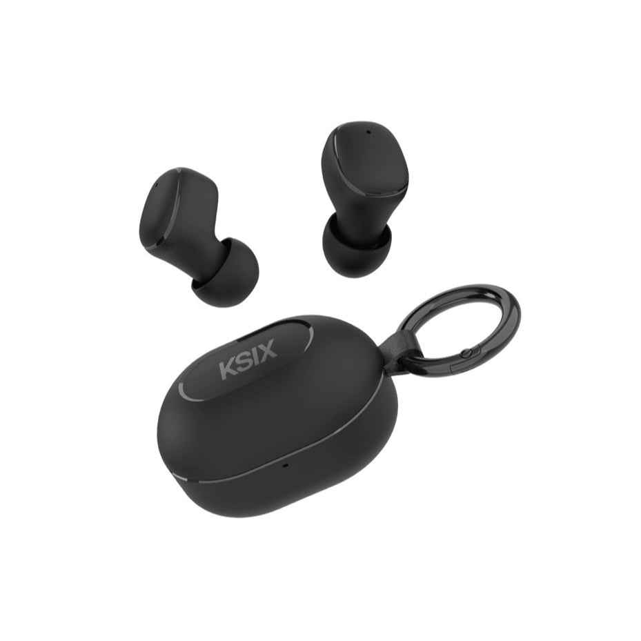 KSIX NEUTRON Wireless Earphones 20H Battery Calls Compact Calls USB-C Black