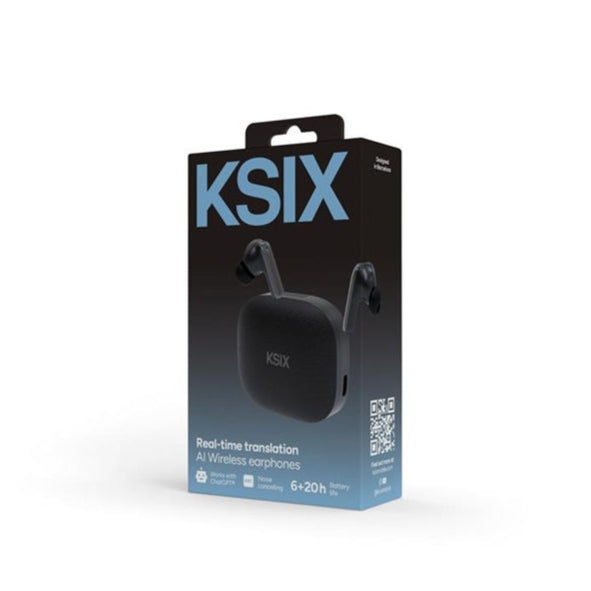 KSIX WIRELESS Earphones Intergrated AI Ttanslation ANC ENC AUT 20+6H Voice Assistance Black
