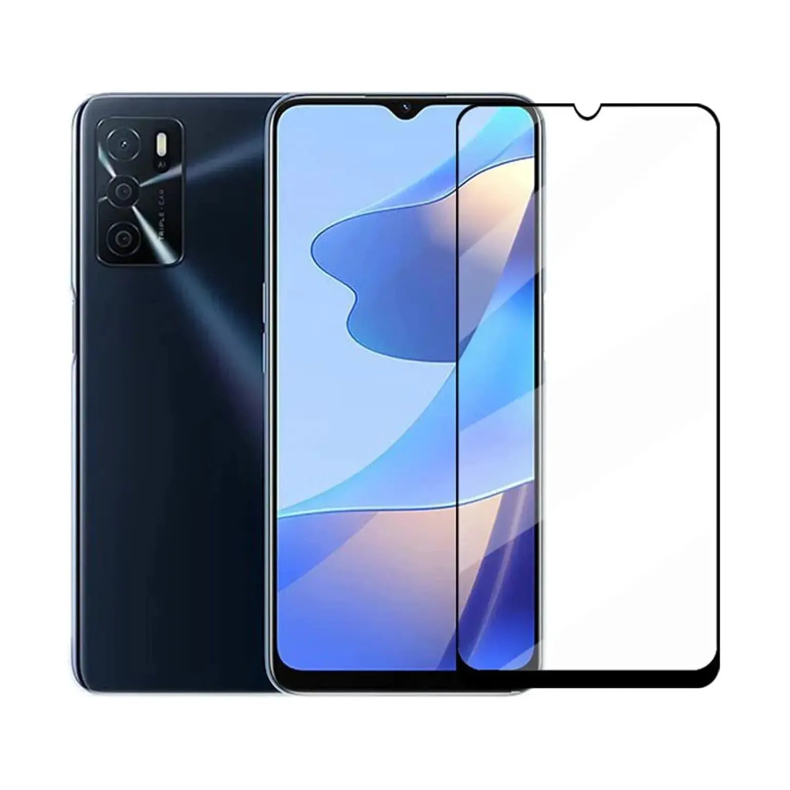 9D Full Coverage Screen Protector For Oppo A16 / A16s Tempered Glass