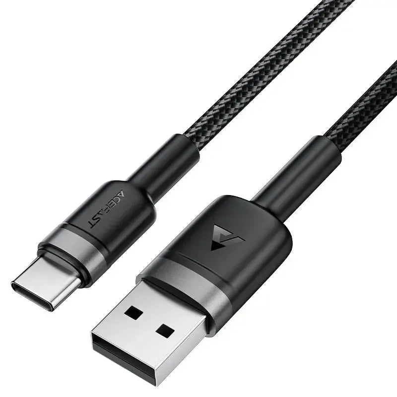 ACEFAST C22-04 USB-A To USB-C Aluminum Alloy Charging Cable Black