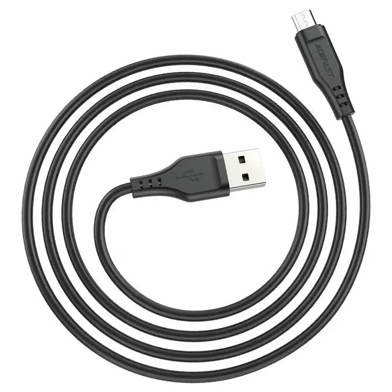 ACEFAST C3-09 (USB-A to Micro) Soft TPE Charging Data Cable Black
