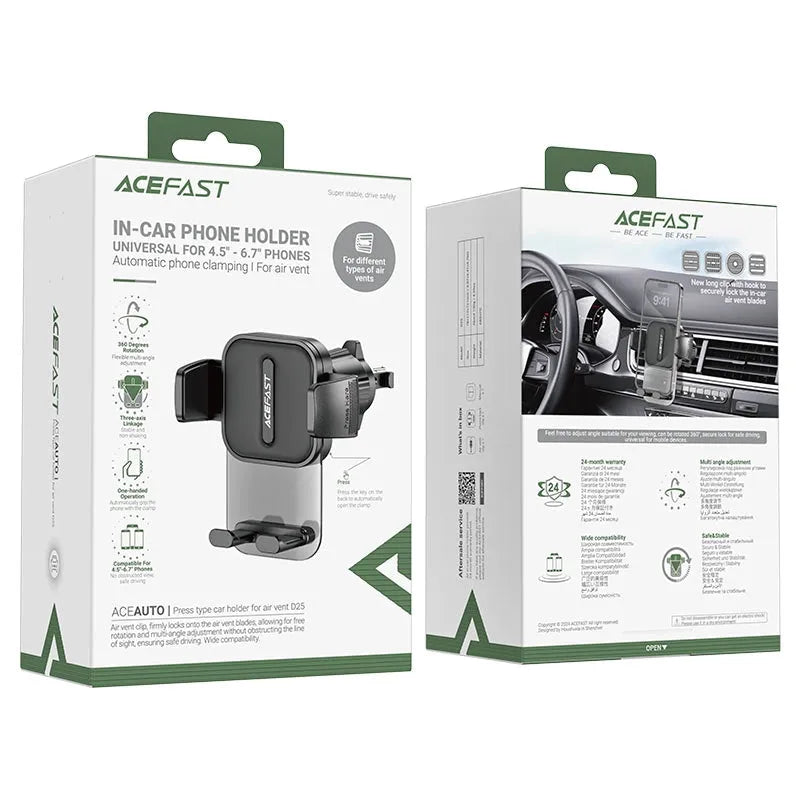 ACEFAST D25 Airvent Universal Car Holder Black