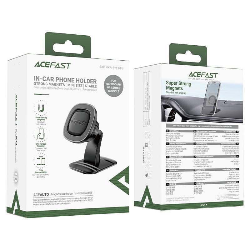 ACEFAST D51 Magsafe Magnetic Car Holder For Dashboard Black