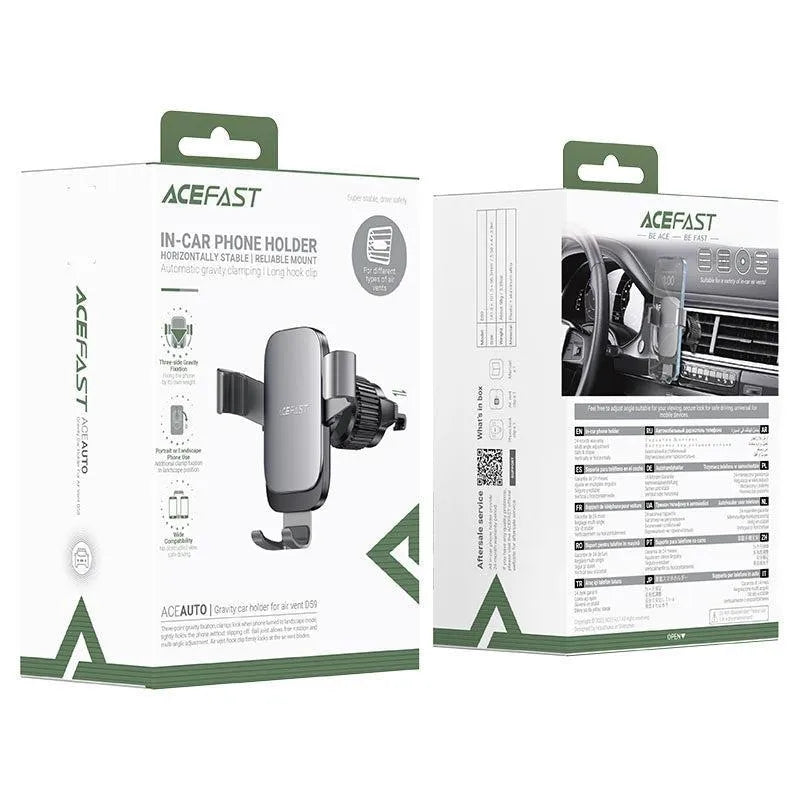 ACEFAST D59 Gravity Air Vent Car Holder Metal Gray