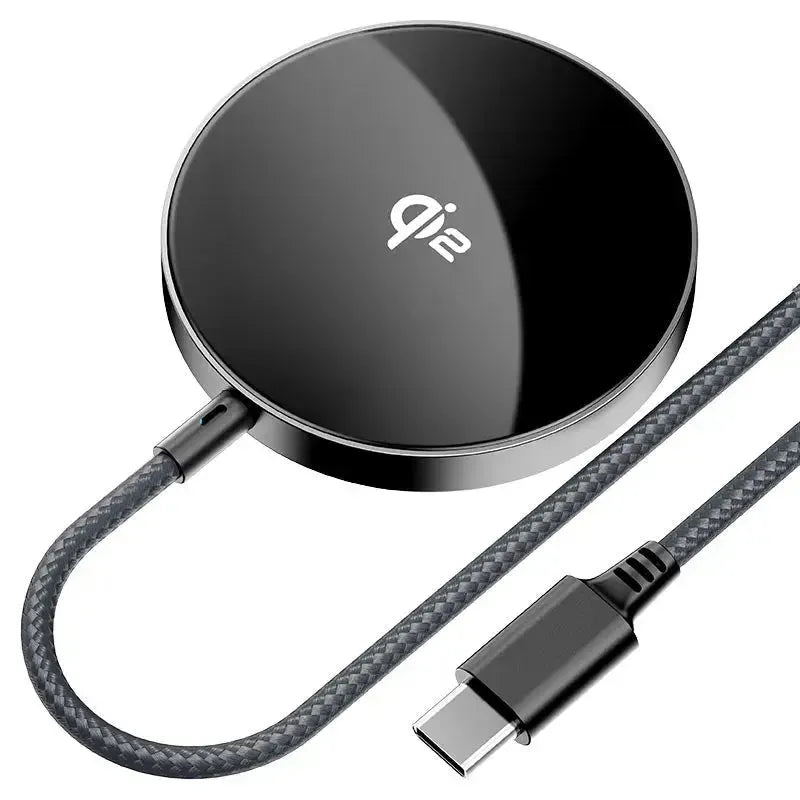 ACEFAST E24 QI2 Desktop Magnetic 15W Wireless Charger With Cable Metal Gray