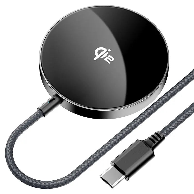 ACEFAST E24 QI2 Desktop Magnetic 15W Wireless Charger With Cable Metal Gray